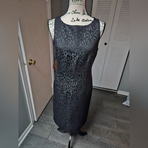 Park bravo black jacquard dress